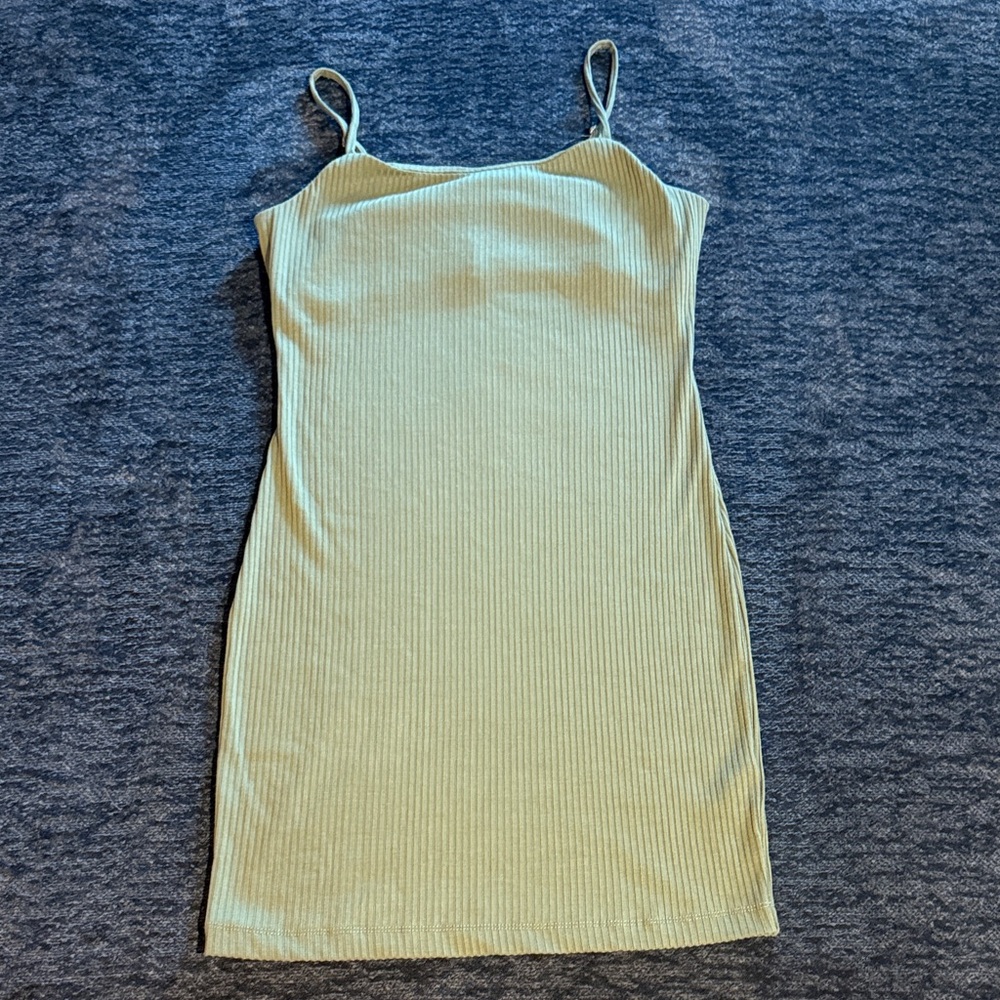 Gianni Bini Olive Ribbed Dress